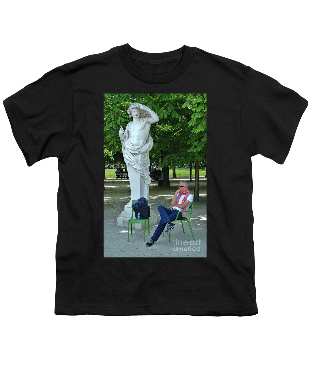The Thinker Youth T-Shirt featuring the photograph The Thinker by Allen Beatty