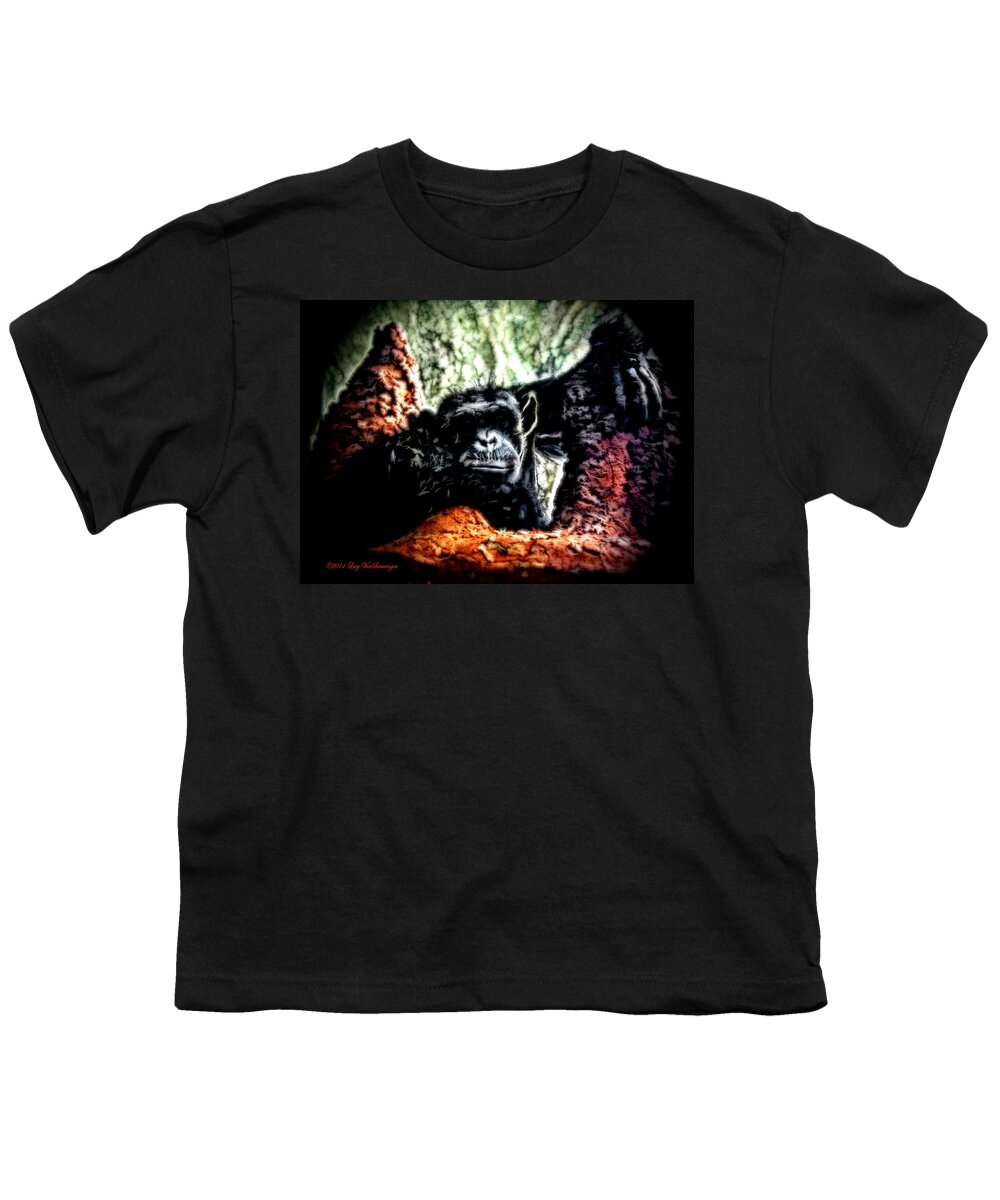 Zoo Youth T-Shirt featuring the photograph The Thinker by Lucy VanSwearingen
