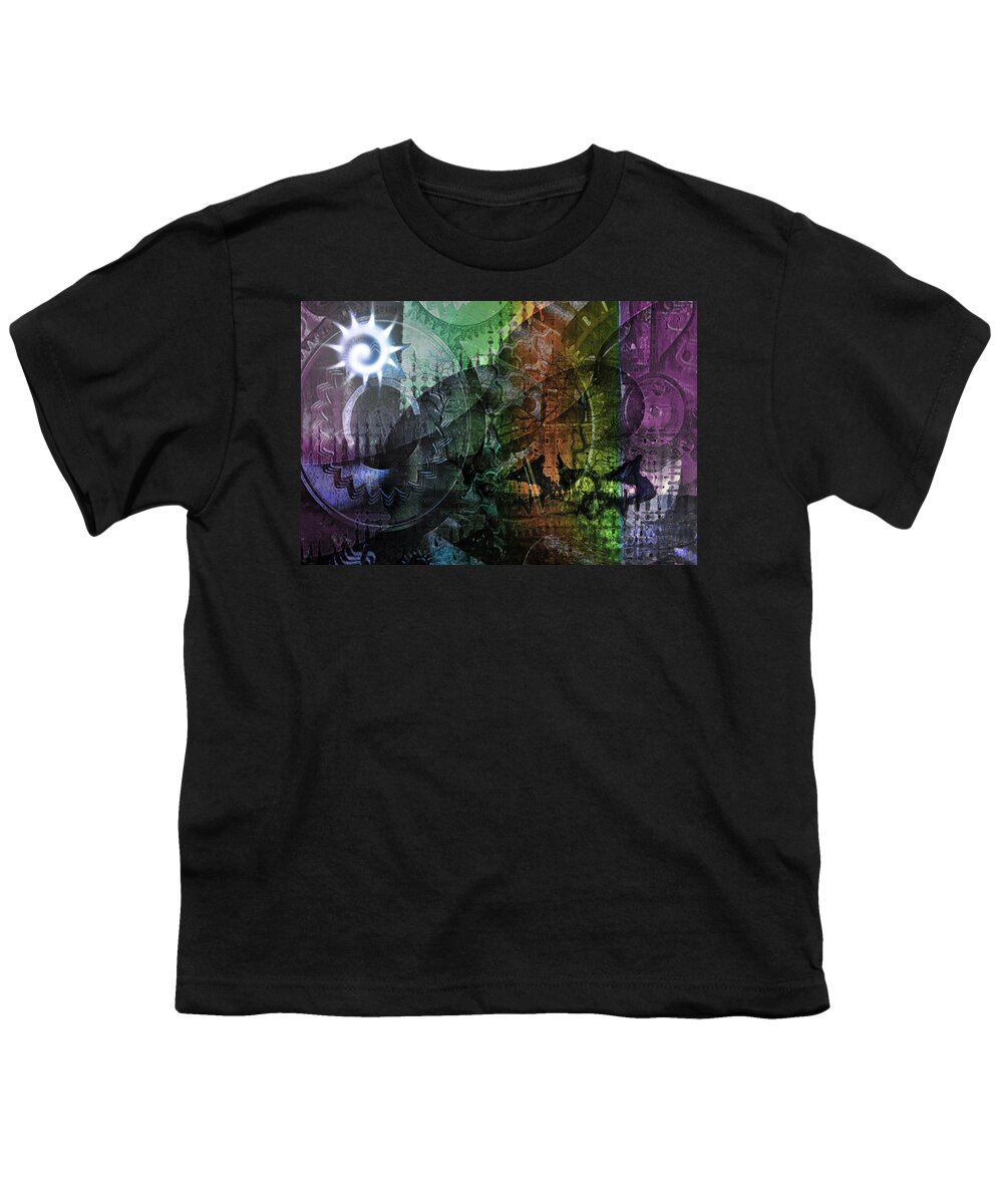 Watchmaker Youth T-Shirt featuring the digital art The Watchmaker by Linda Sannuti