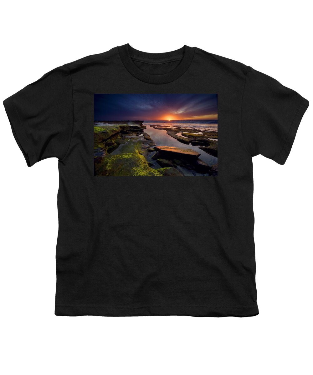 Ocean Youth T-Shirt featuring the photograph Tidepool Sunsets by Peter Tellone