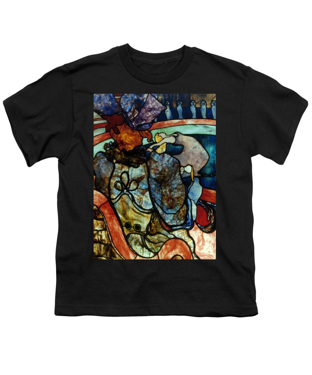 1894 Youth T-Shirt featuring the painting Tiffany Glass, 1894-95 by Granger