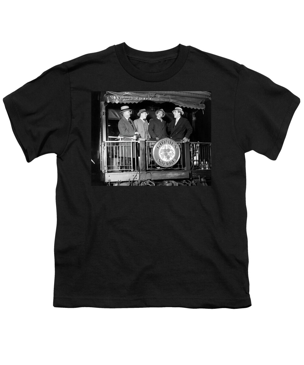 1920s Youth T-Shirt featuring the photograph Tito Schipa And Friends Sing by Underwood Archives