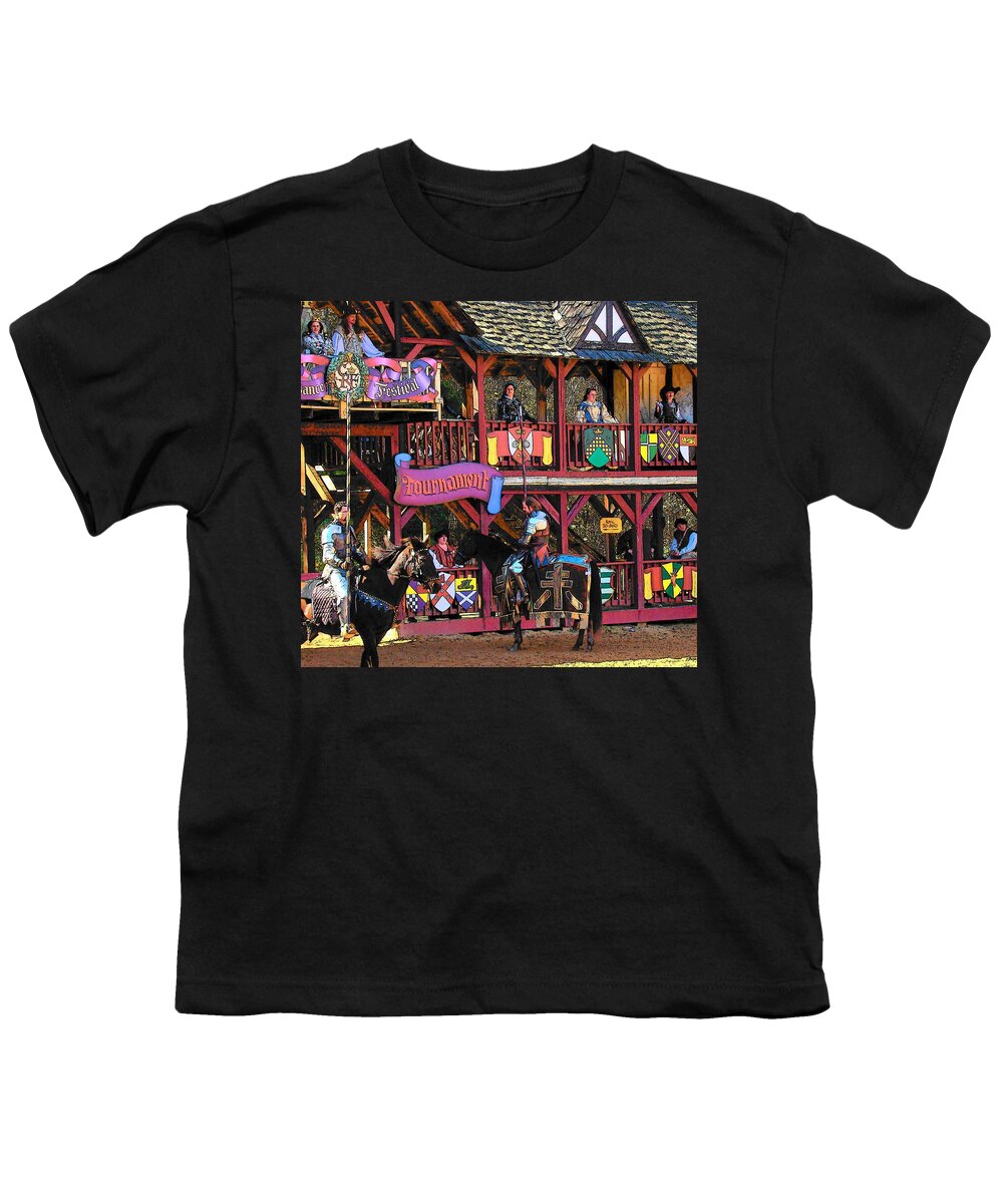 Fine Art Youth T-Shirt featuring the photograph Tournament by Rodney Lee Williams