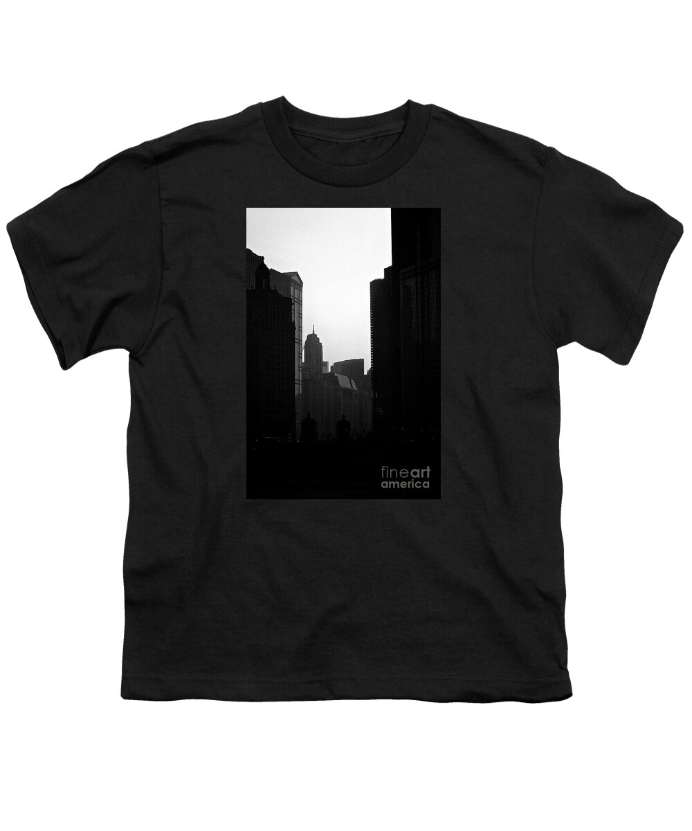 Skyscrapers Youth T-Shirt featuring the photograph Towers - City of Chicago by Frank J Casella
