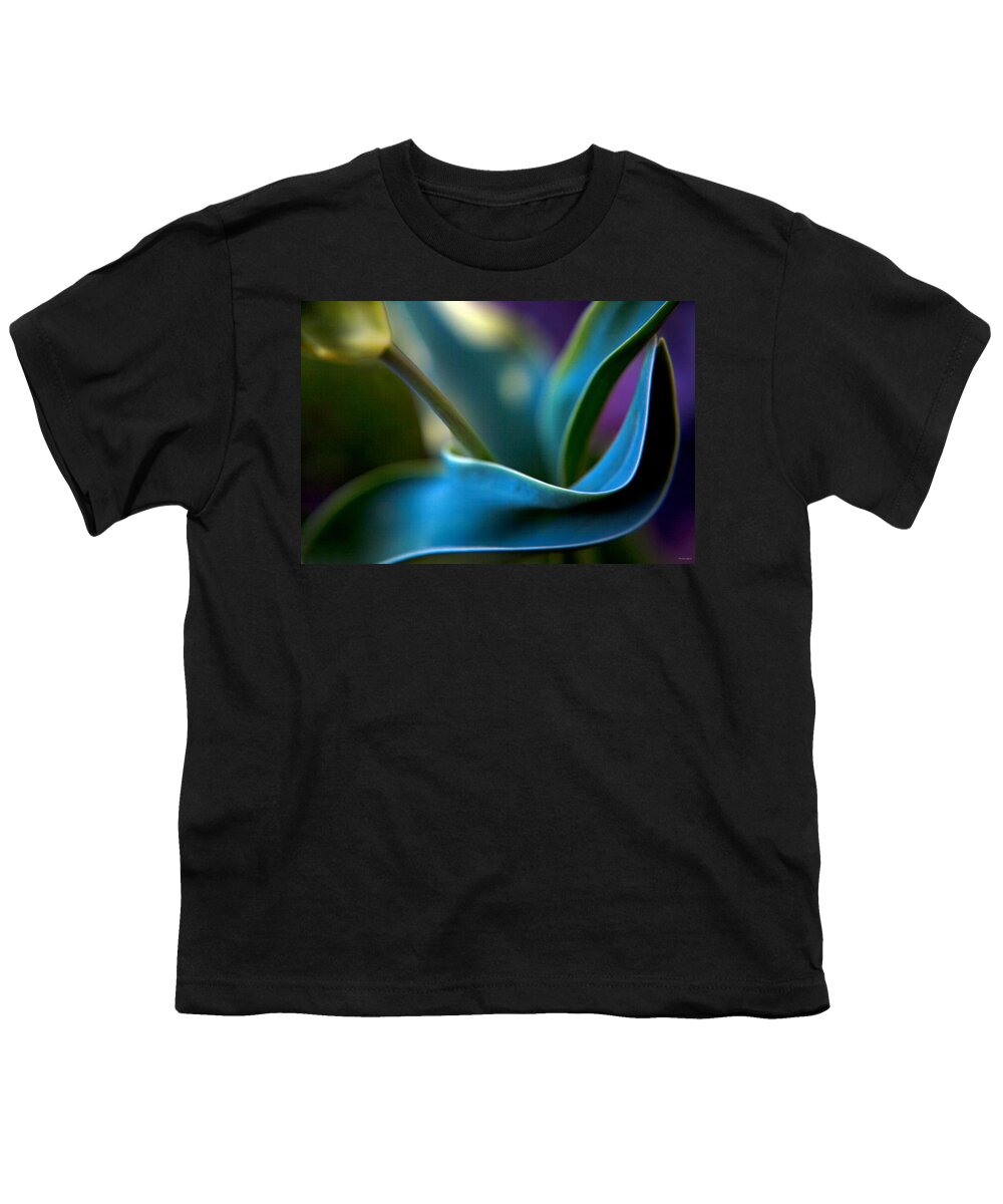 Modern Youth T-Shirt featuring the photograph Tulip Unexpected by Theresa Tahara