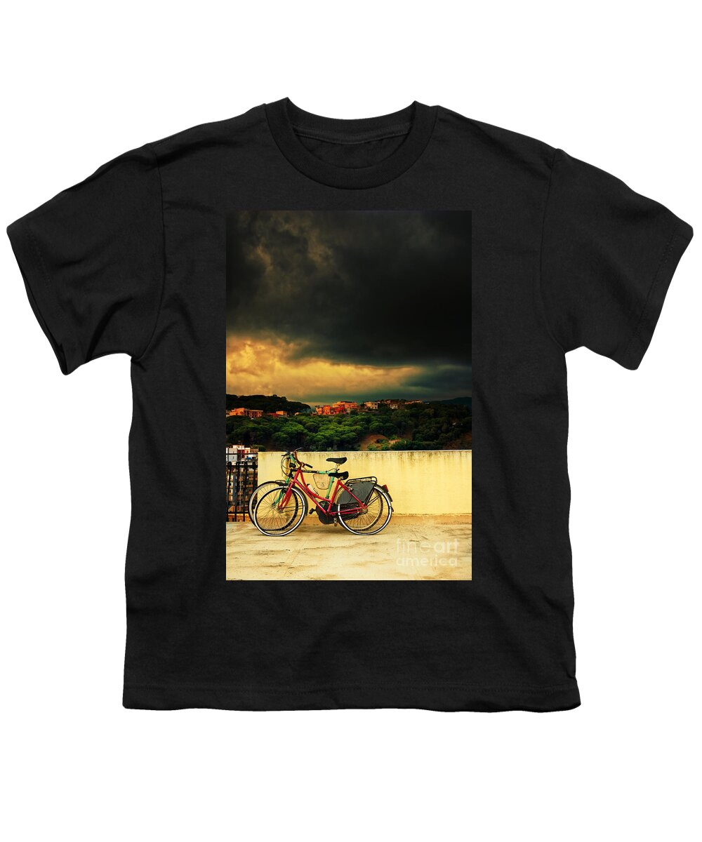 Moody Youth T-Shirt featuring the photograph Under an ominous sky by Silvia Ganora