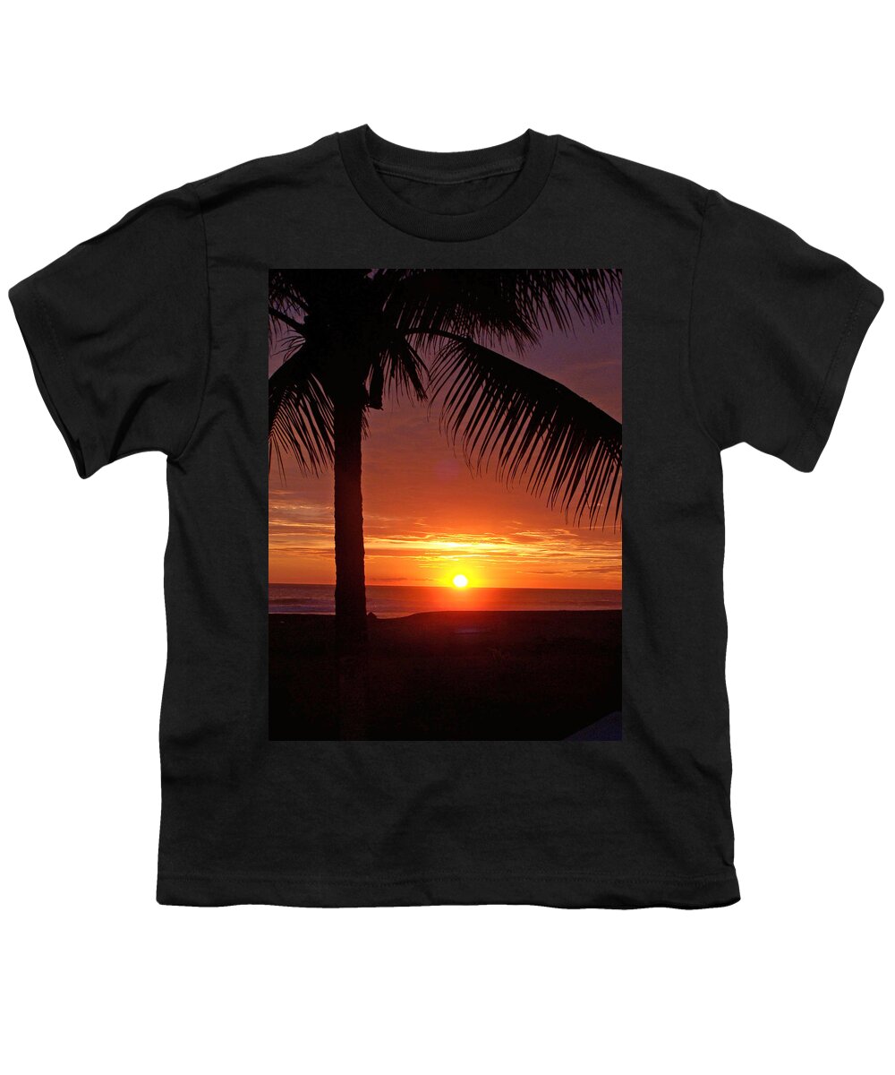 Sunset Youth T-Shirt featuring the photograph Under the Palm Tree by Jennifer Robin