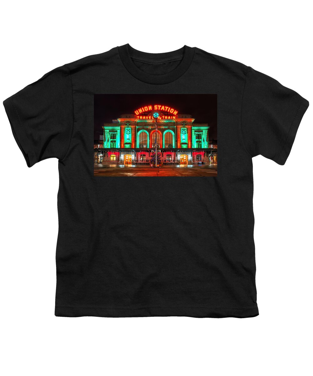 Christmas Youth T-Shirt featuring the photograph Union Station by Darren White
