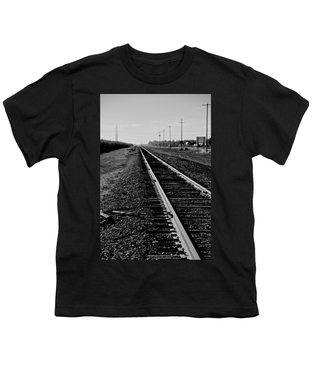 Railroad Youth T-Shirt featuring the photograph Vanishing Point by Eric Tressler