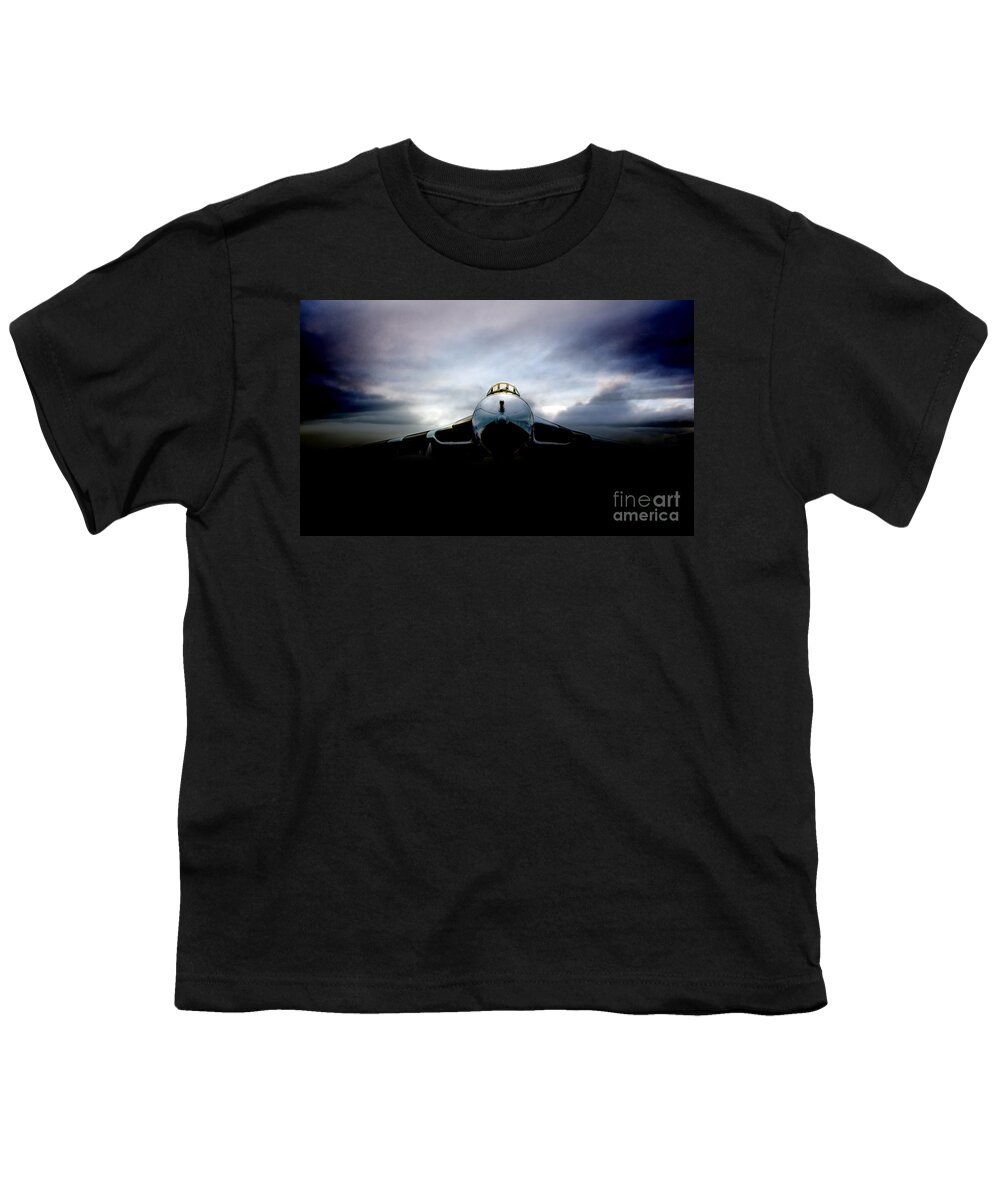 Raf Vulcan Bomber Youth T-Shirt featuring the digital art Vulcan Waiting by Airpower Art