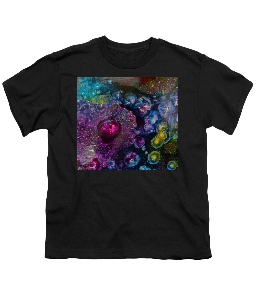 Watery Youth T-Shirt featuring the painting Watery Jewels by Janice Nabors Raiteri