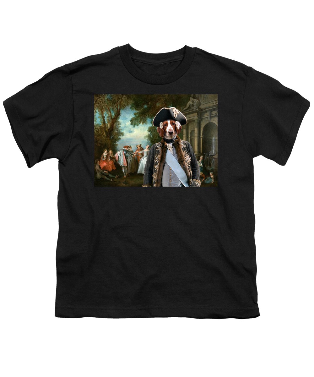 Welsh Springer Spaniel Youth T-Shirt featuring the painting Welsh Springer Spaniel Art Canvas Print by Sandra Sij