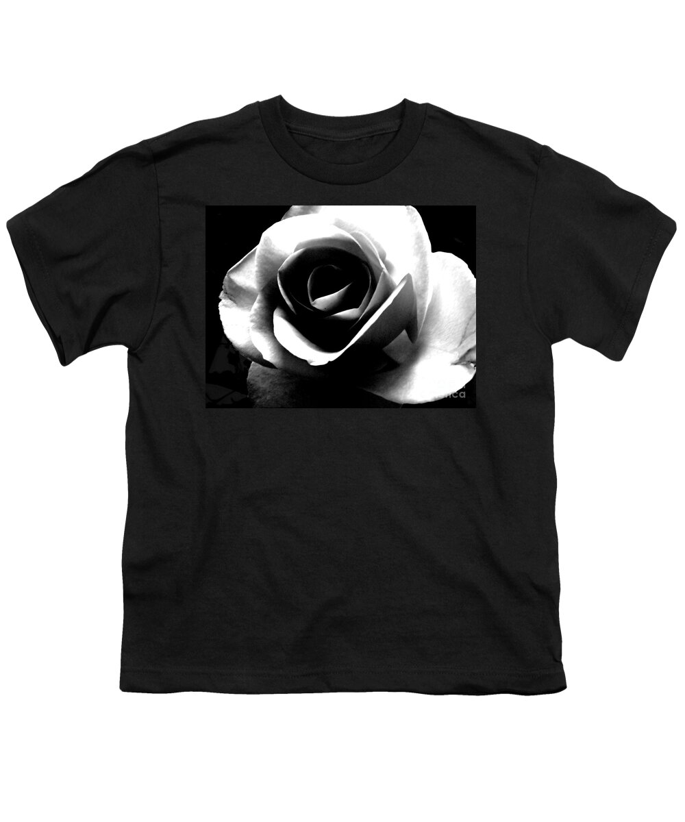 White Rose Youth T-Shirt featuring the photograph White Rose by Nina Ficur Feenan