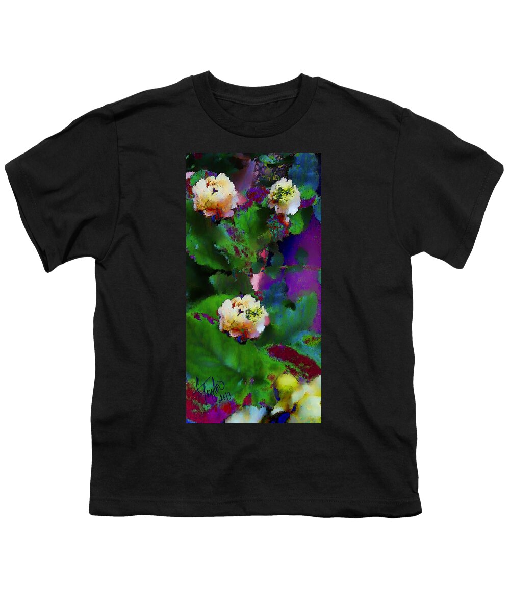 Jasmine Flowers Youth T-Shirt featuring the digital art Wild Jasmine by Colleen Taylor