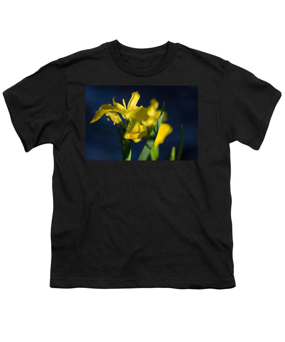 Dakota Youth T-Shirt featuring the photograph Wild Water Iris by Greni Graph