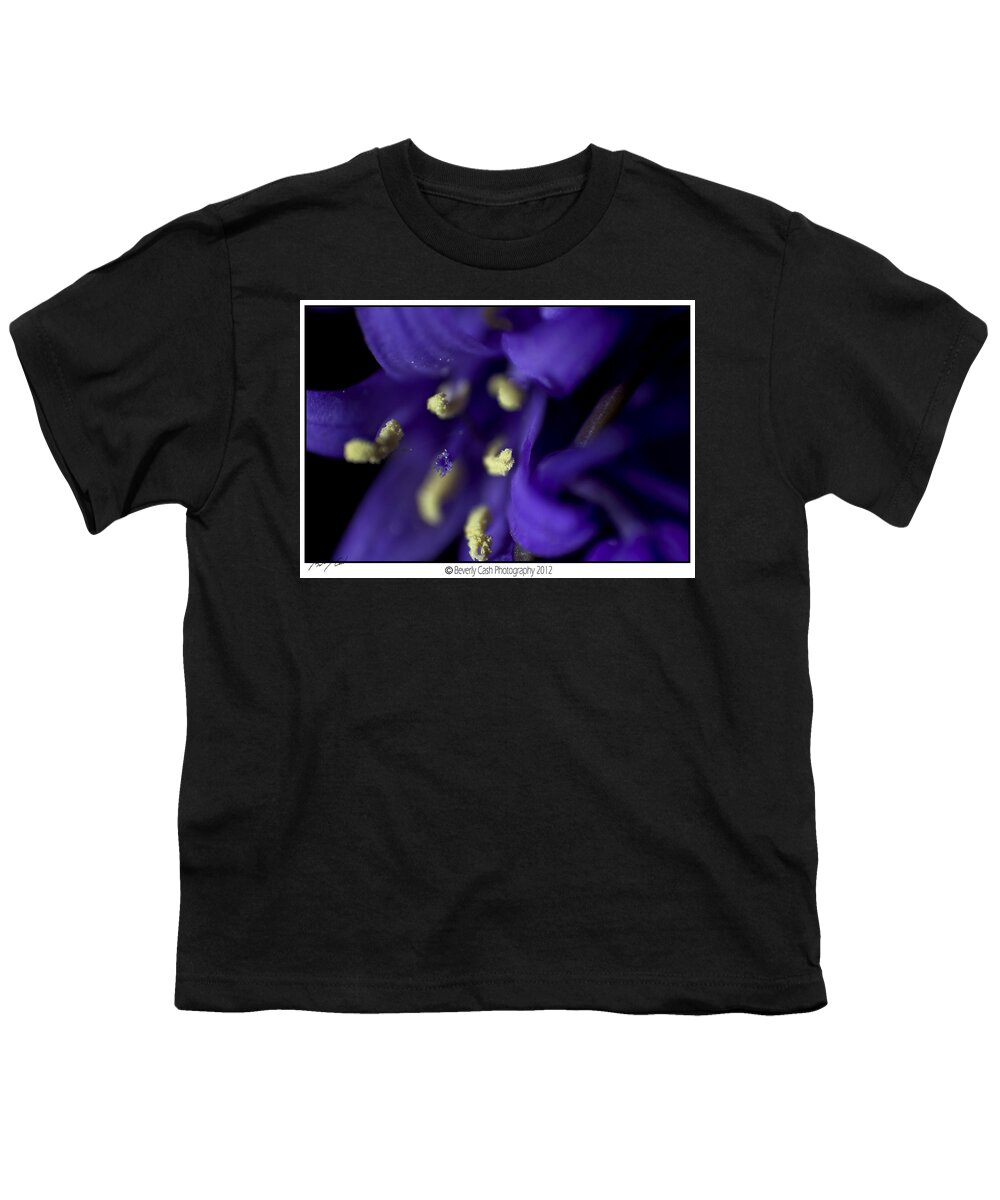Abstract Youth T-Shirt featuring the photograph Bluebells by B Cash
