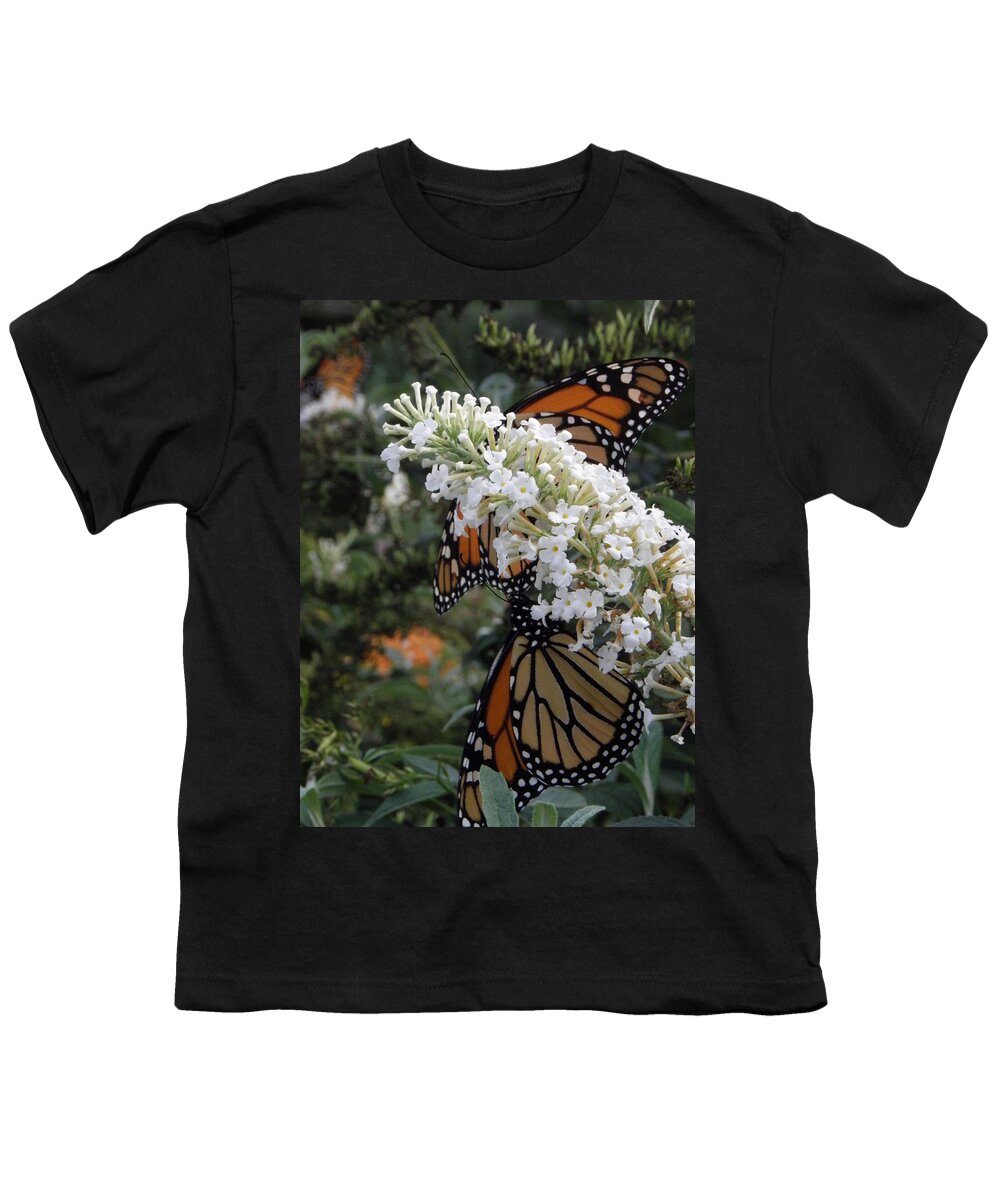 Monarch Youth T-Shirt featuring the photograph Double Beauty by Kim Galluzzo Wozniak