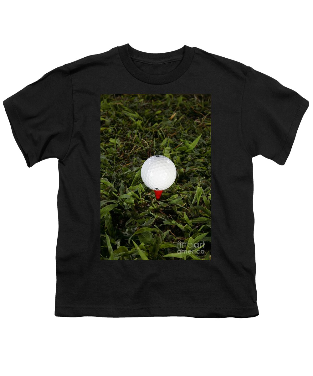 Golf Youth T-Shirt featuring the photograph Golf Ball #1 by Ted Kinsman