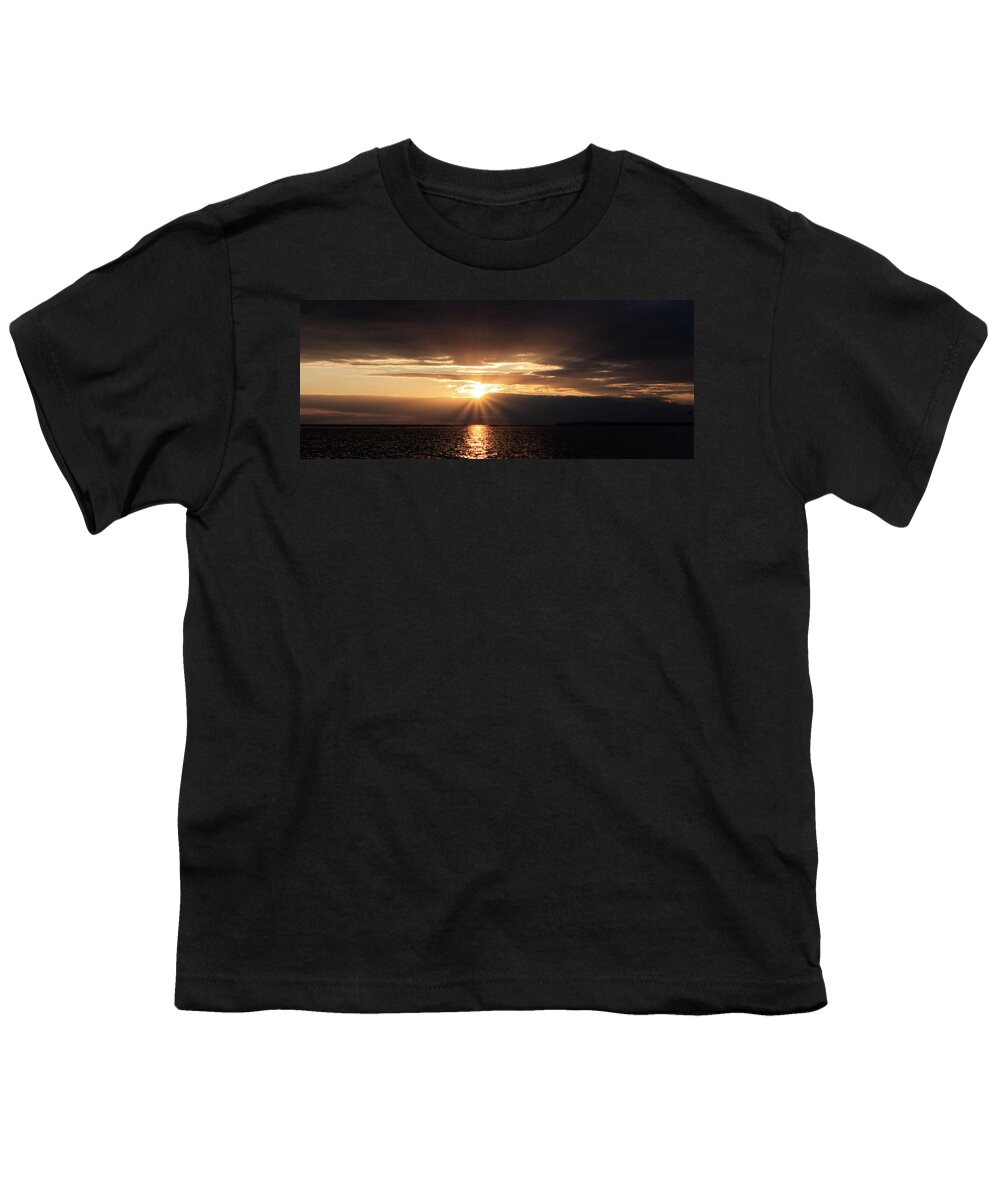  Beach Youth T-Shirt featuring the photograph Sunset #2 by Stelios Kleanthous