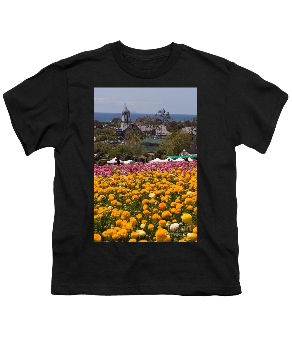 Flowers Youth T-Shirt featuring the photograph Flower Fields #32 by Daniel Knighton