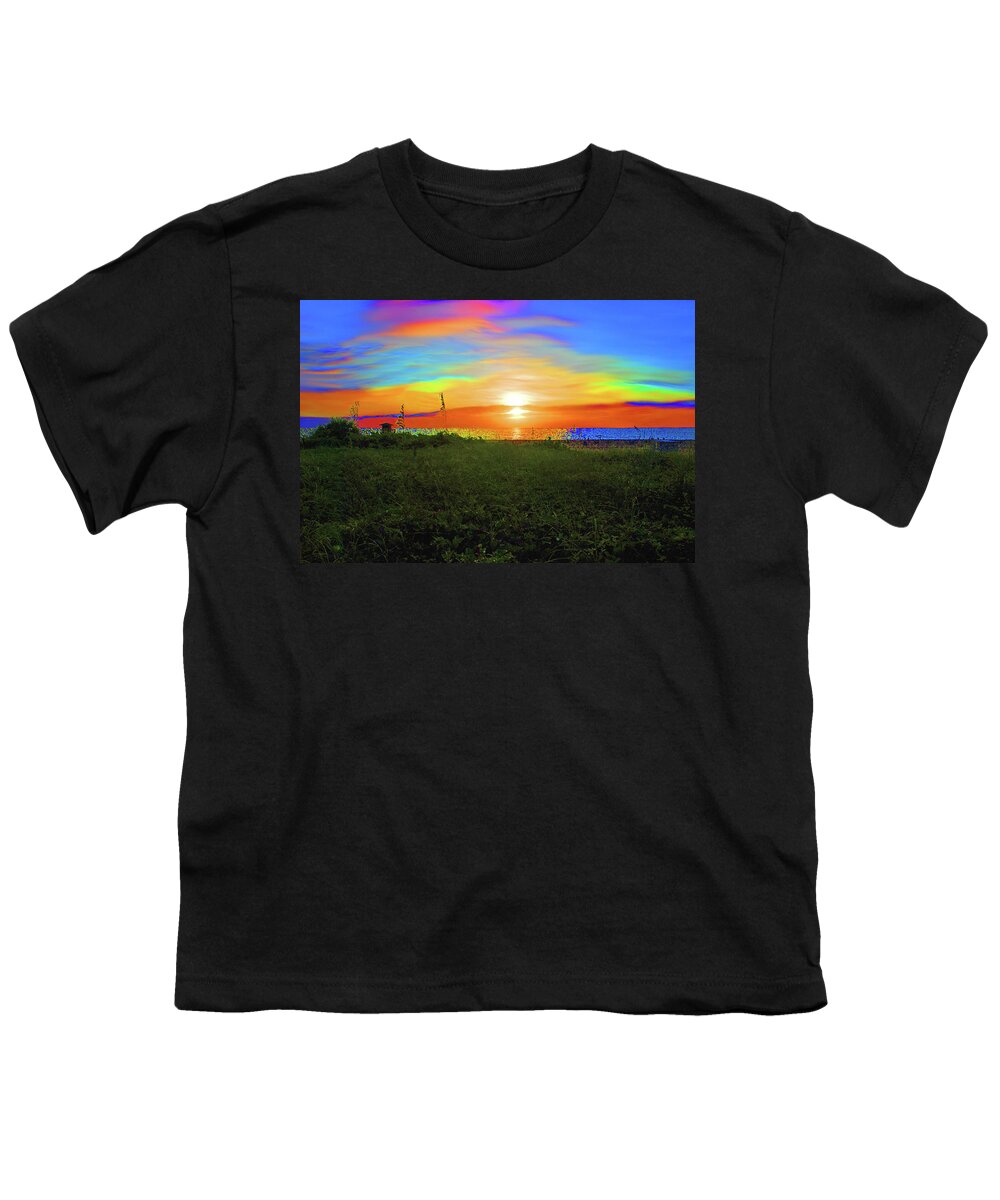  Youth T-Shirt featuring the photograph 49- Electric Sunrise by Joseph Keane
