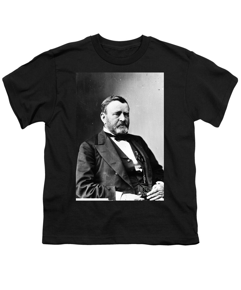 History Youth T-Shirt featuring the photograph Ulysses S. Grant, 18th American #9 by Photo Researchers