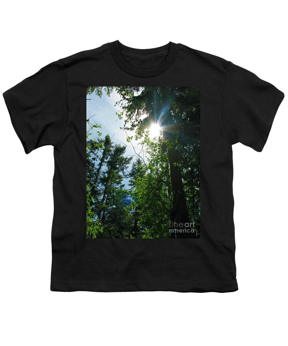Trees Youth T-Shirt featuring the photograph A Moment in the Woods by Rory Siegel