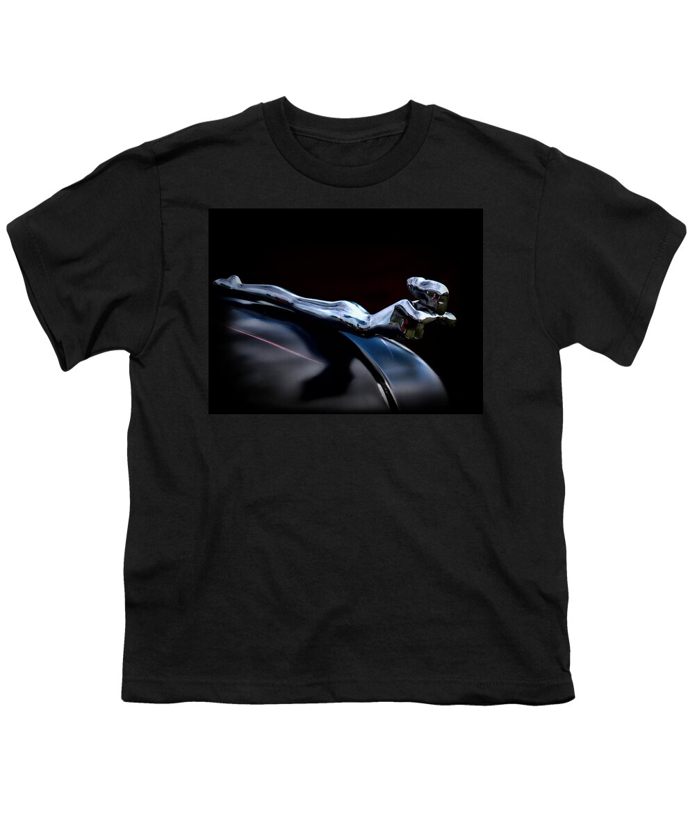 Automotive Youth T-Shirt featuring the photograph Chrome Angel by Douglas Pittman
