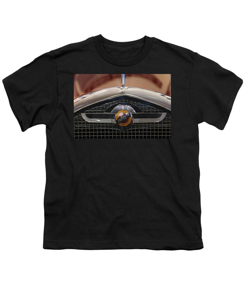 Chrysler Youth T-Shirt featuring the photograph Chrysler Grille Emblem by Jill Reger