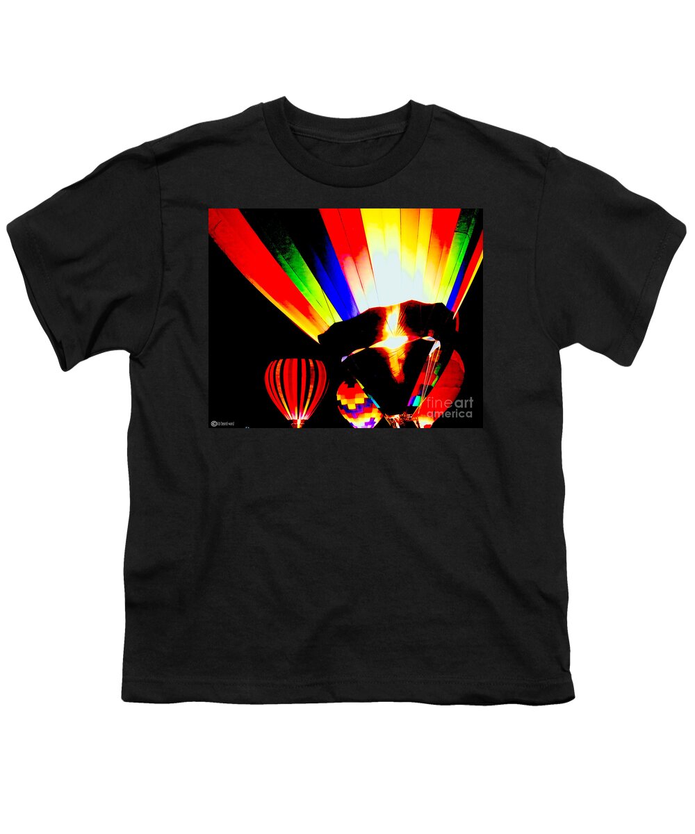 Primary Colors Youth T-Shirt featuring the digital art Color Glow by Lizi Beard-Ward
