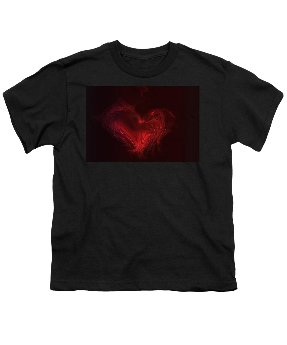 Heart Youth T-Shirt featuring the digital art Deep Hearted by Linda Sannuti