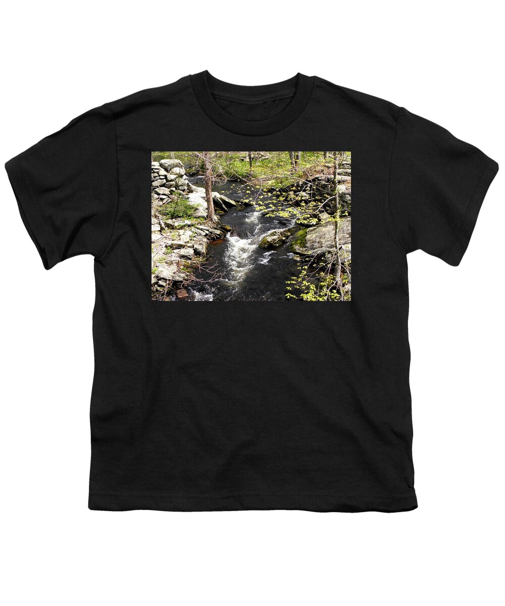 Brook Youth T-Shirt featuring the photograph Down By The Brook by Kim Galluzzo