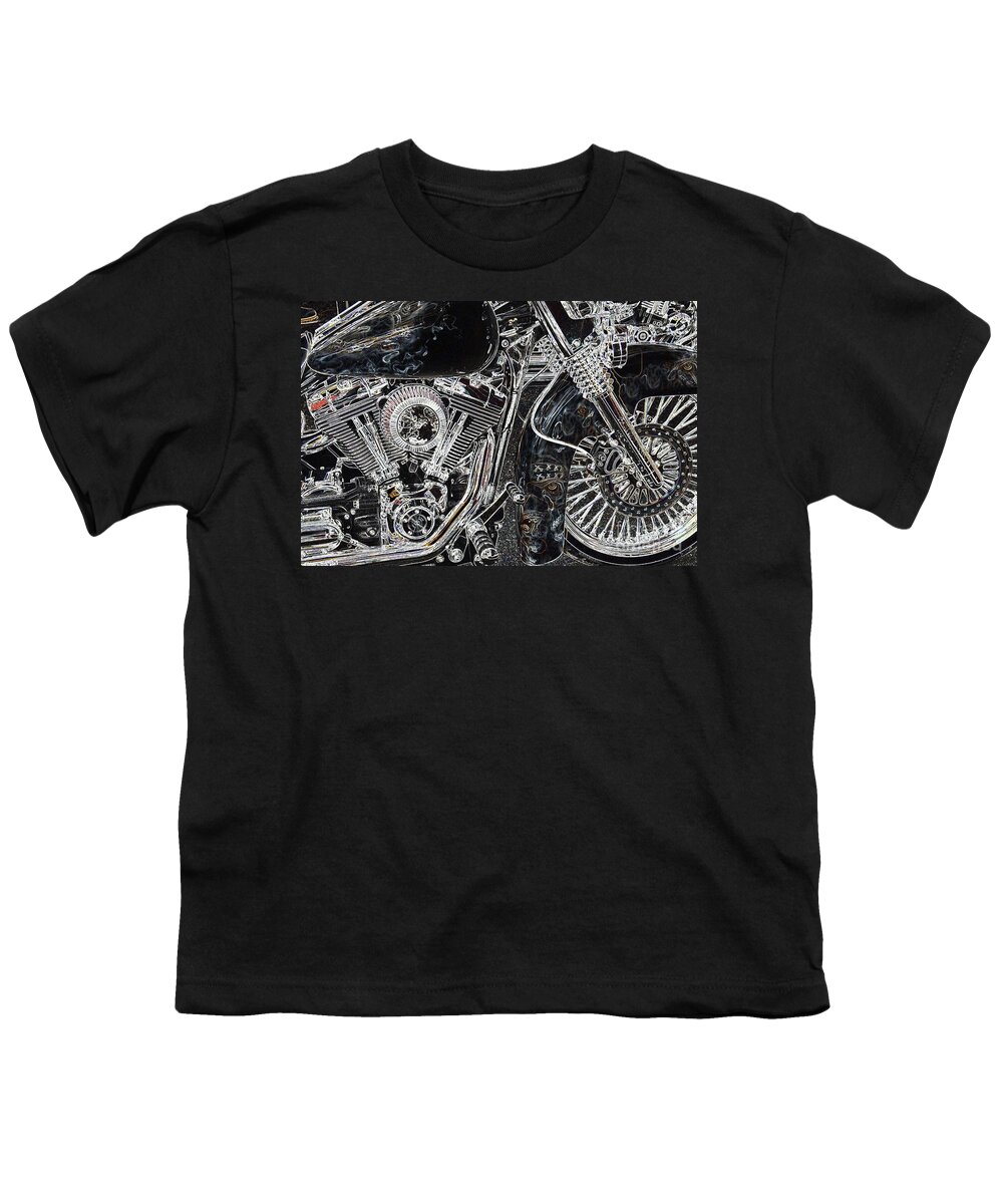 Motorcycle Youth T-Shirt featuring the photograph Gimmie The Keys by Anthony Wilkening