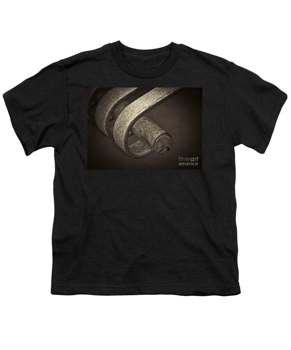 Curved Youth T-Shirt featuring the photograph Hooked. by Clare Bambers