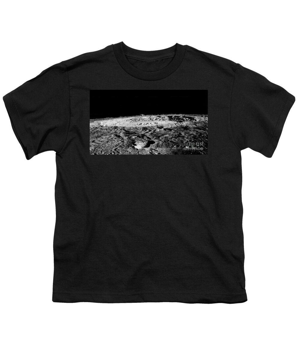 Copernicus Youth T-Shirt featuring the photograph Impact Crater Copernicus by Nasa