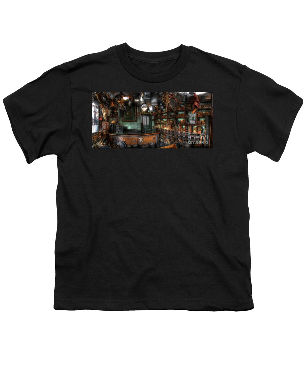 Art Youth T-Shirt featuring the photograph Ironmonger's Shop by Yhun Suarez