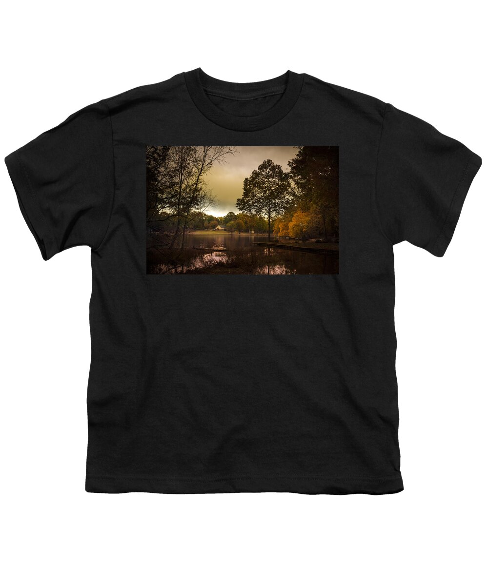 Trees Youth T-Shirt featuring the photograph Lakefront Evening by Barry Jones