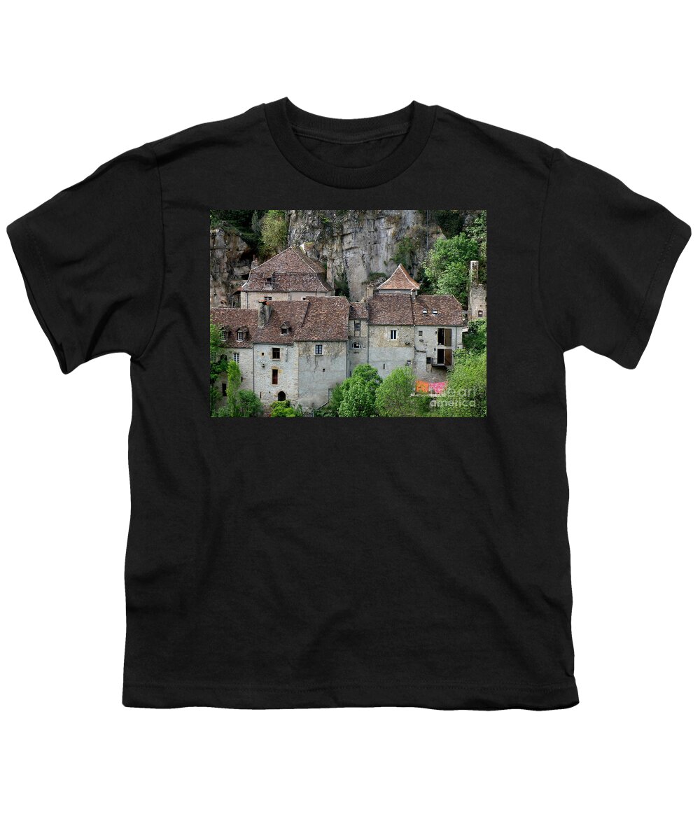 France Youth T-Shirt featuring the photograph Life in Rocamadour by Lainie Wrightson