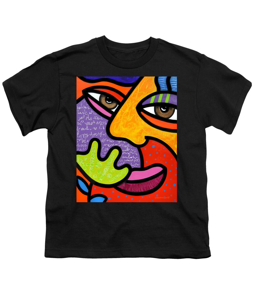 Eyes Youth T-Shirt featuring the painting Maxine by Steven Scott