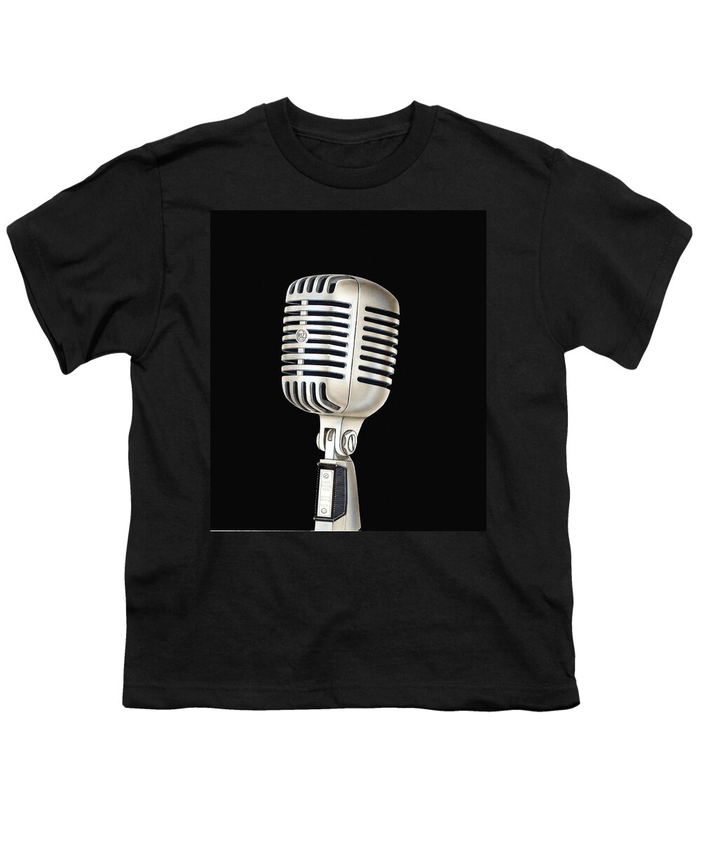 Microphone Youth T-Shirt featuring the painting Microphone for Riz by Snake Jagger