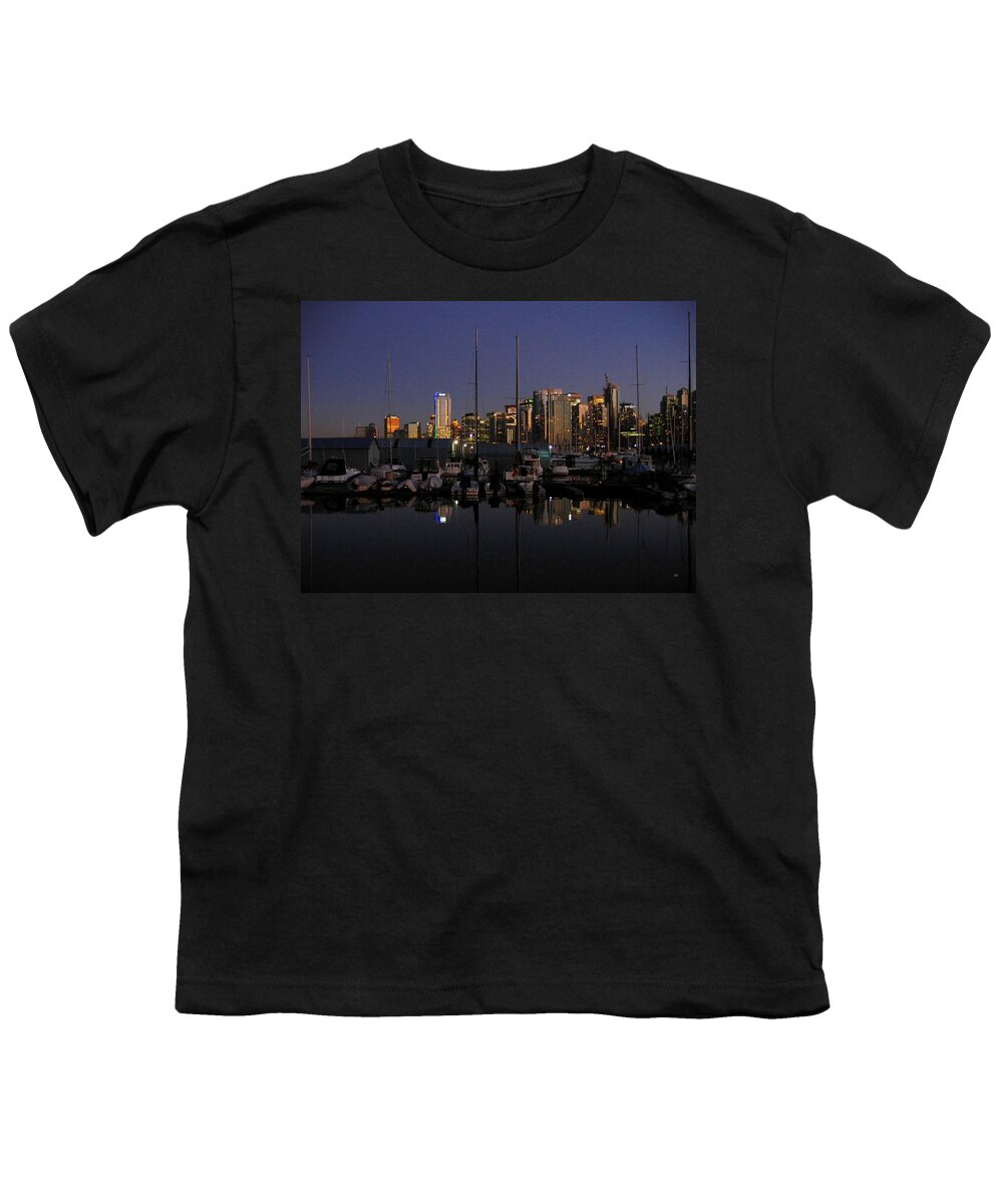 Moored Youth T-Shirt featuring the photograph Moored For The Night by Will Borden