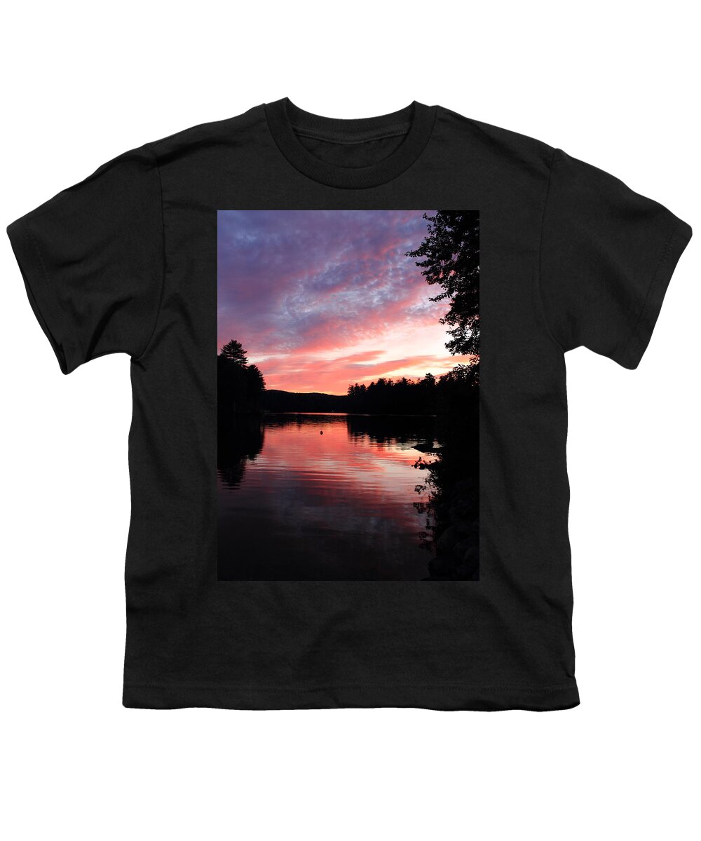 Lake Waukewan Youth T-Shirt featuring the photograph Portrait of Lake Waukewan by Jeff Heimlich