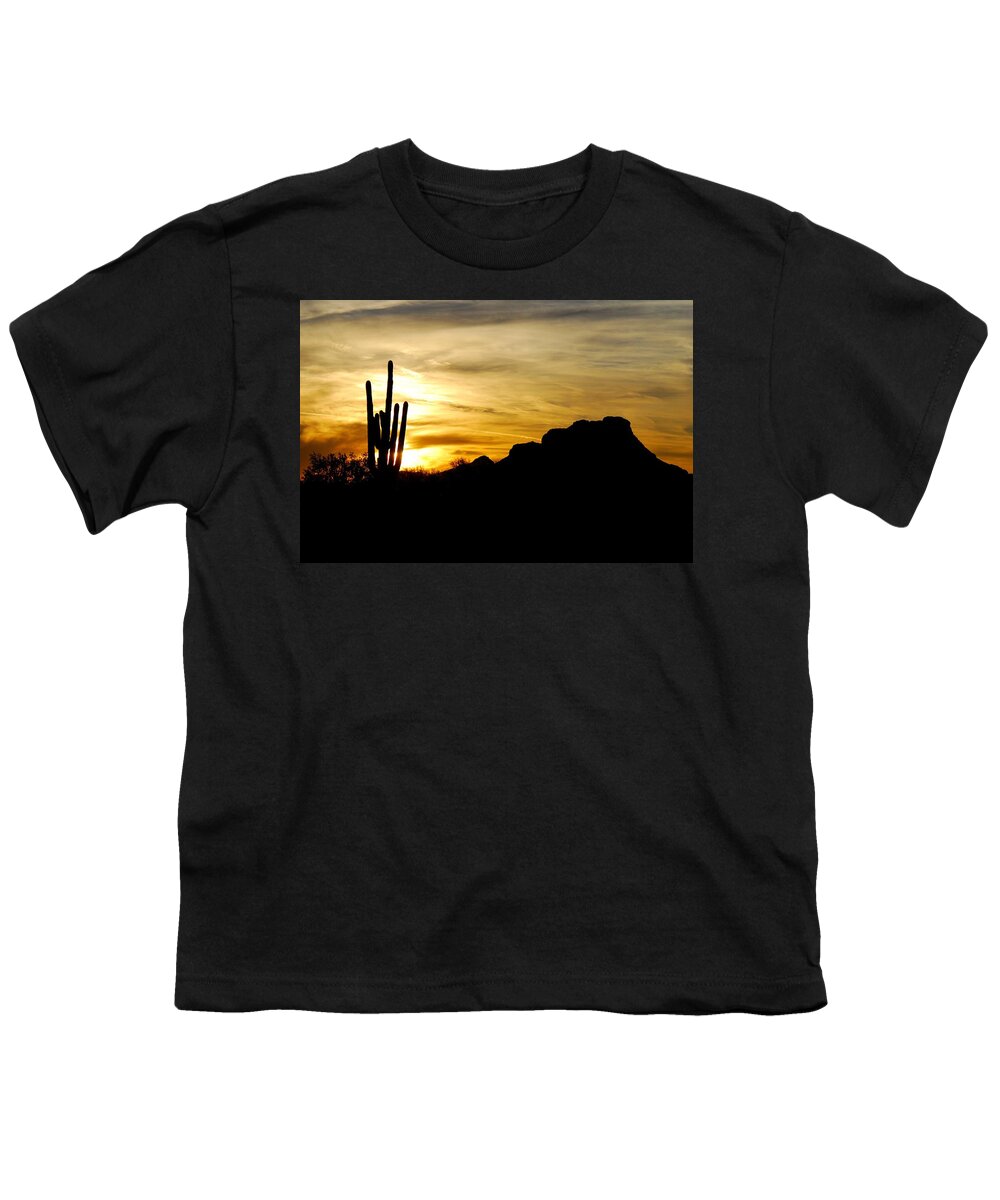 Red Mountain Youth T-Shirt featuring the photograph Red Mountain Sunset by Tam Ryan