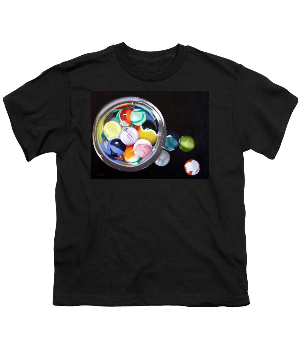 Marble Youth T-Shirt featuring the painting Reflections by Candace Antonelli
