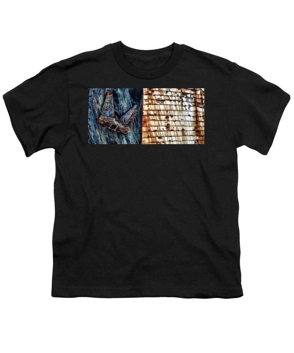 Anchor Youth T-Shirt featuring the photograph Rusting Boat Anchor by Stelios Kleanthous