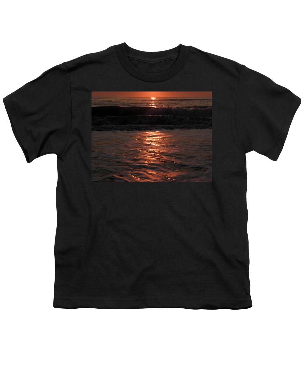 Sea Youth T-Shirt featuring the photograph Sea Foam And Wave Reflections by Kim Galluzzo