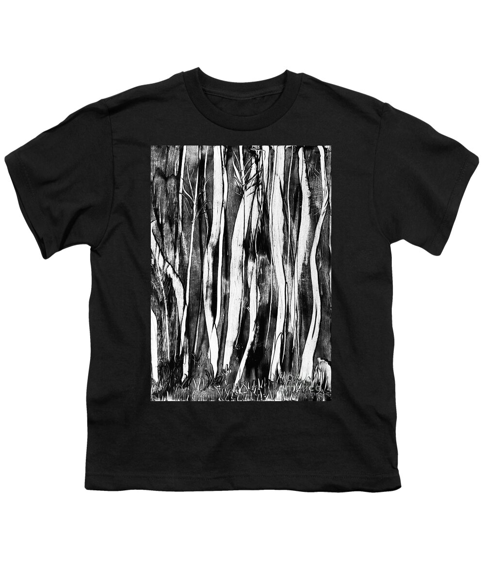 Painting Youth T-Shirt featuring the photograph Spooky Tree Art by Simon Bratt