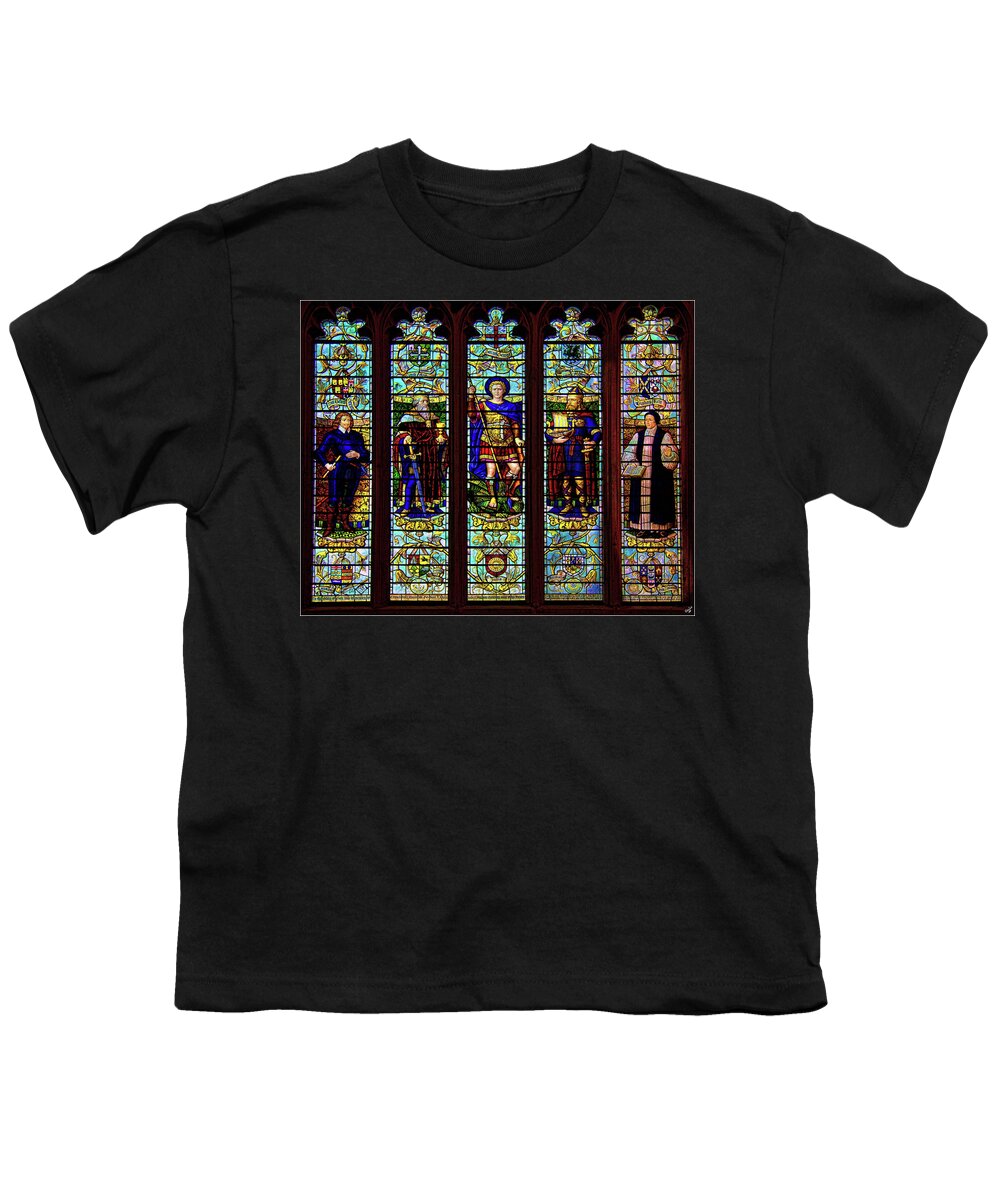Bath Youth T-Shirt featuring the photograph Stained Glass Window by Chris Lord