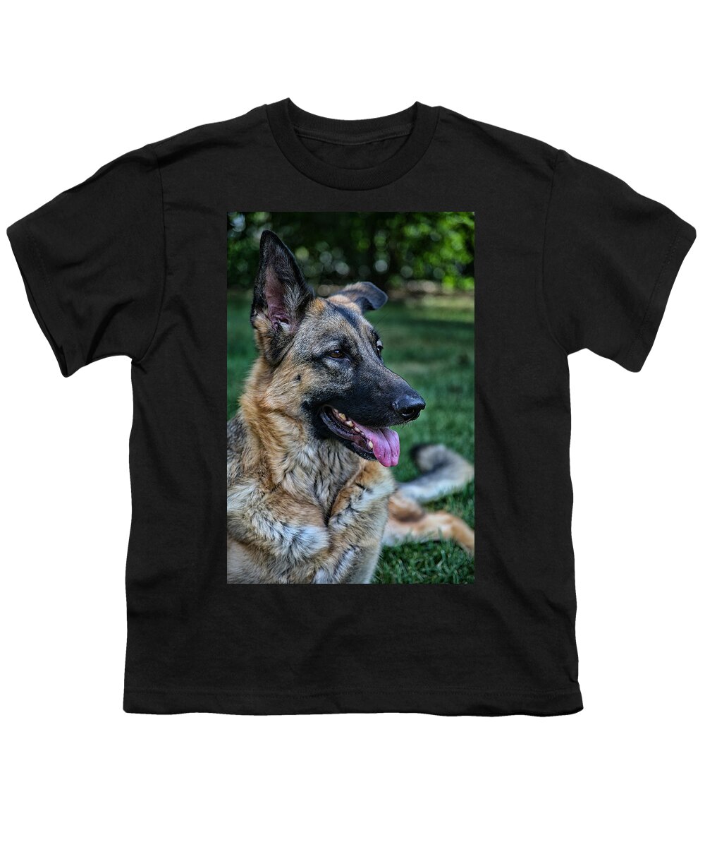 Dog Youth T-Shirt featuring the photograph The Baron by Karol Livote