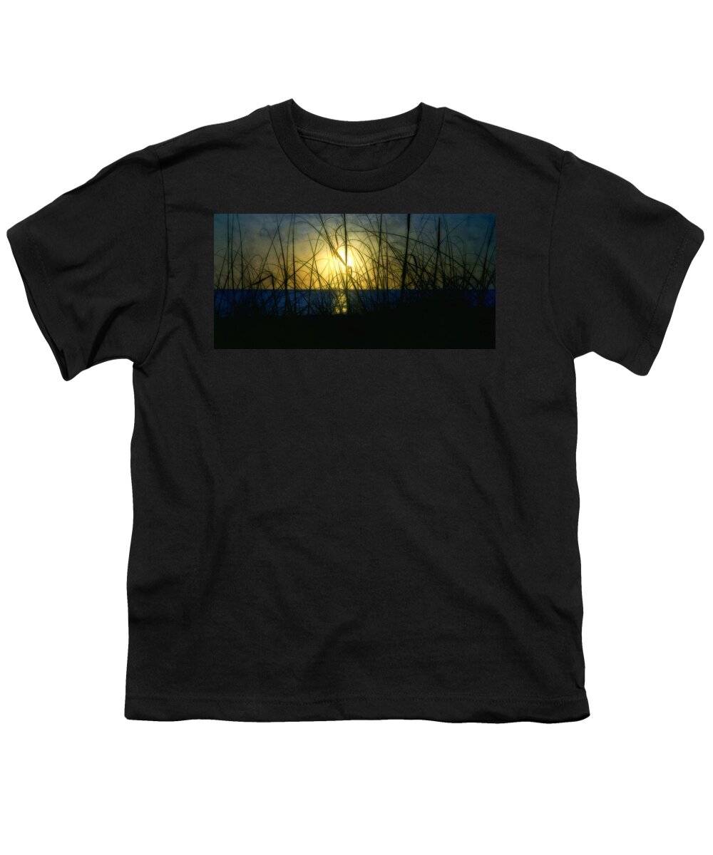 Beach Youth T-Shirt featuring the photograph The End of the Day by Ellen Heaverlo
